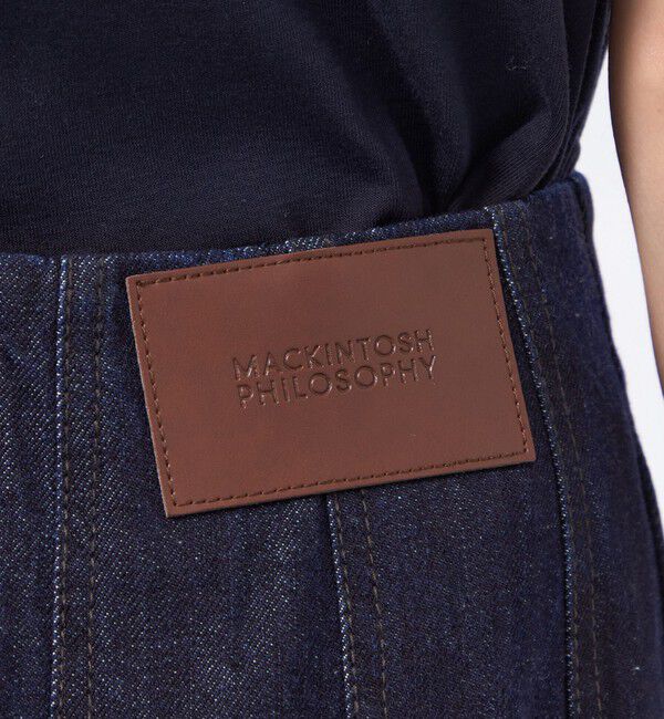 MACKINTOSH PHILOSOPHY「コットンデニムプリーツスカート」|スカート|