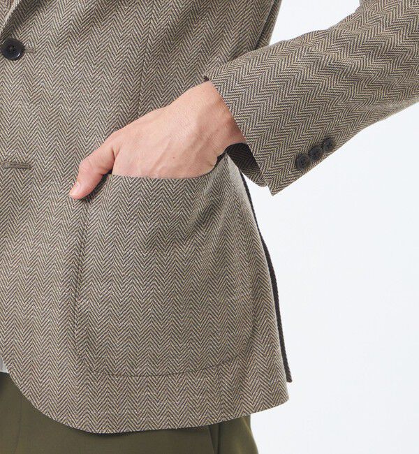 MACKINTOSH PHILOSOPHY「テーラードジャージー ジャケット TOLLEGNOへリンボン」|テーラードジャケット|