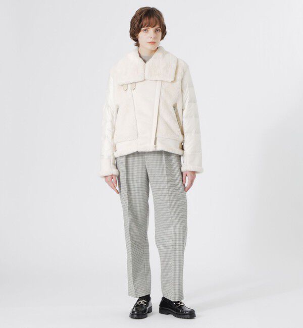  「ファーコンビライダースダウン」|ブルゾン・スタジャン|