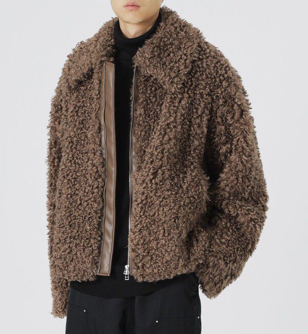  「【UNISEX】カルガンラムライクファーブルゾン」|ブルゾン・スタジャン|