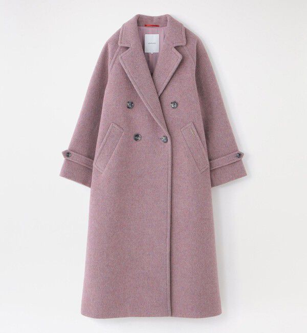  「シャギーボンディングオーバーサイズコート」|その他|ピンク