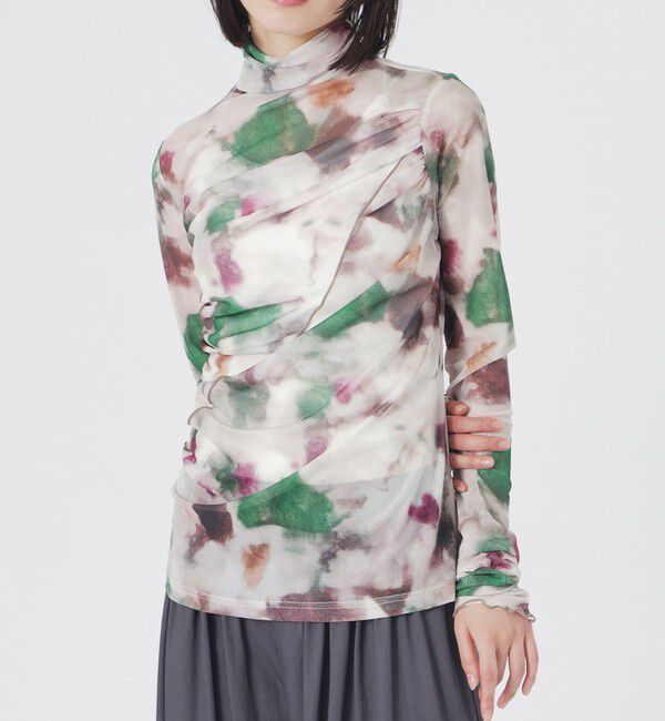  「ニュアンスプリントシアープルオーバー」|Tシャツ・カットソー|