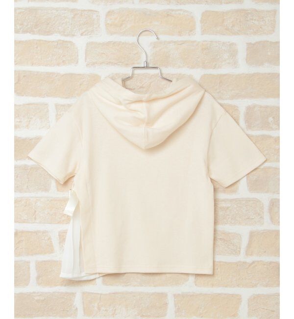 ikka kids「【キッズ】サイドプリーツTパーカー(120~160cm)」|Tシャツ・カットソー|