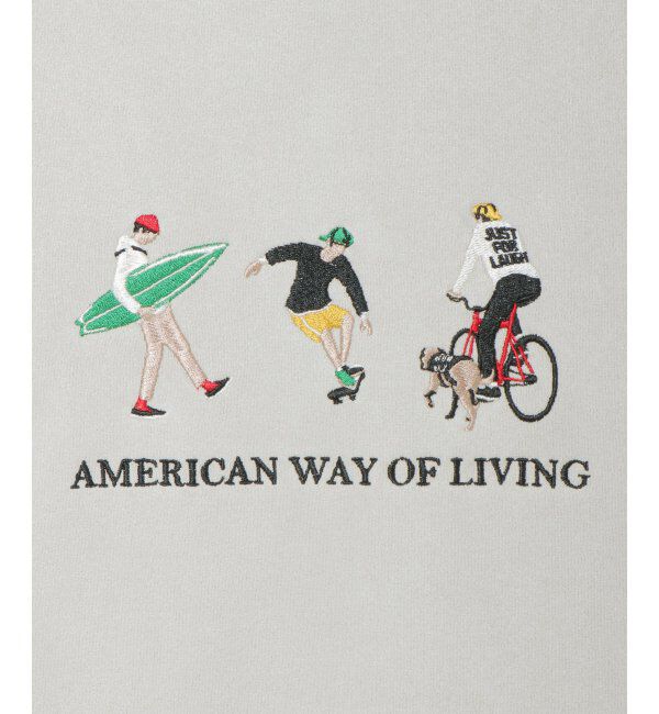 ikka「フェイクスウェード刺繍プルオーバー」|パーカー|