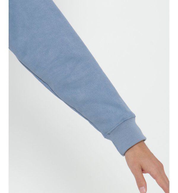 ikka「フェイクスウェード刺繍プルオーバー」|パーカー|