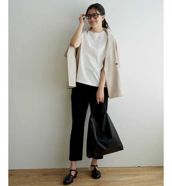 ikka「リネンライク半袖テーラードジャケット」|その他|