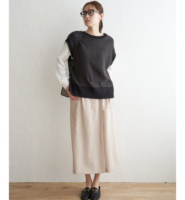 ikka「【2点セット】3WAYニットベストアンアンブル」|ニット・セーター|