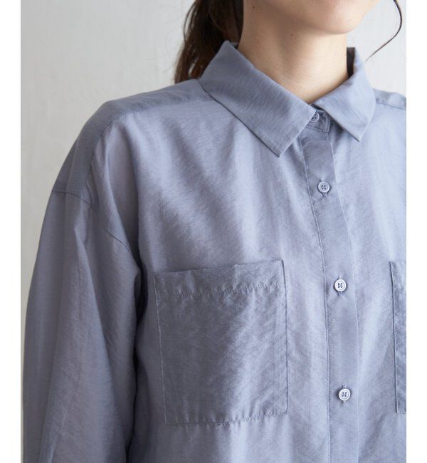 ikka「【2点セット】シアーシャツタンクアンサンブル」|シャツ・ブラウス|