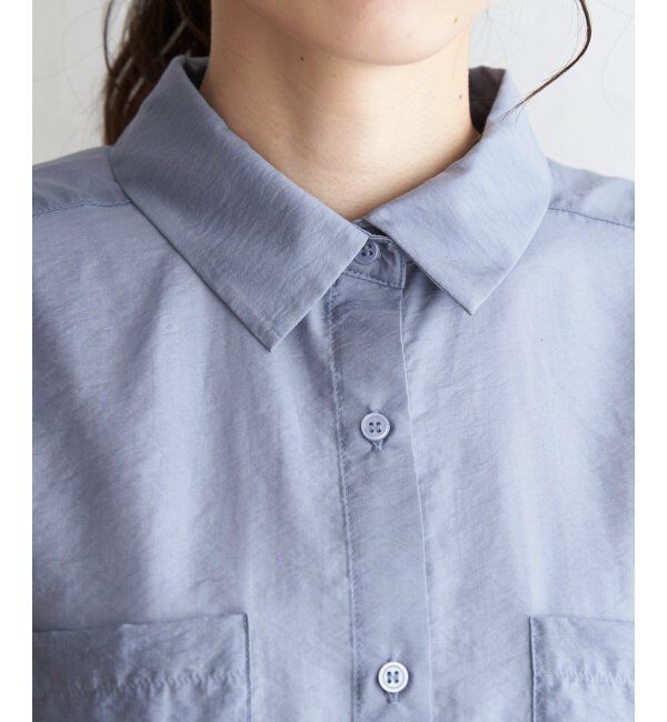 ikka「【2点セット】シアーシャツタンクアンサンブル」|シャツ・ブラウス|