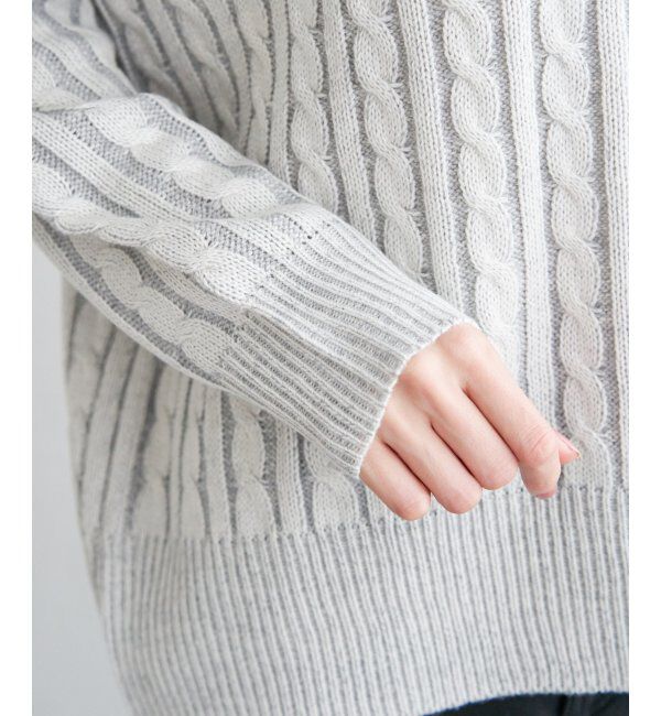 ikka「ケーブルニットプルオーバー」|プルオーバー|