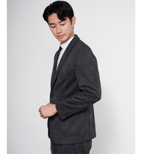 IKKA LOUNGE「GOKUラクワークスエードライクJKT」|テーラードジャケット|