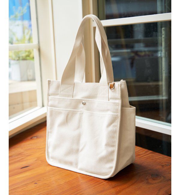 ikka「キャンバスパイピングビッグトートバッグ」|その他|