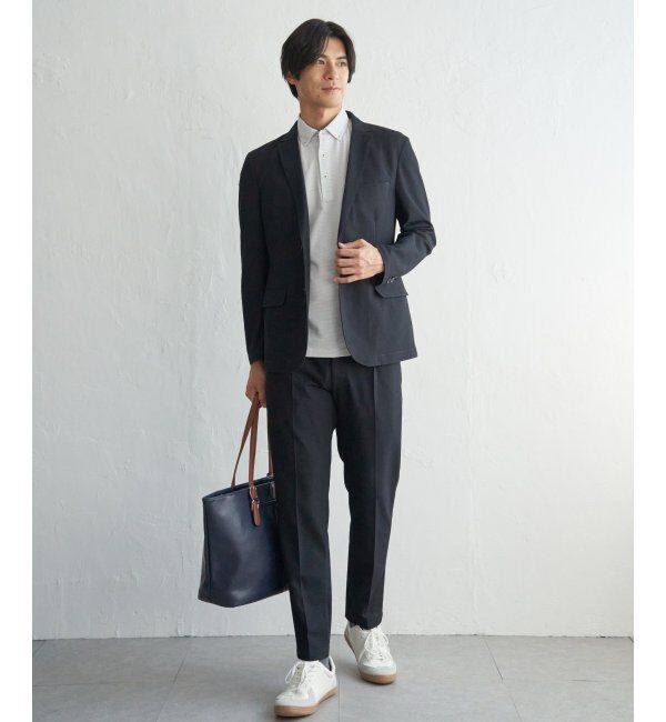 IKKA LOUNGE「【セットアップ対応】BLKライトカノコジャケット」|テーラードジャケット|