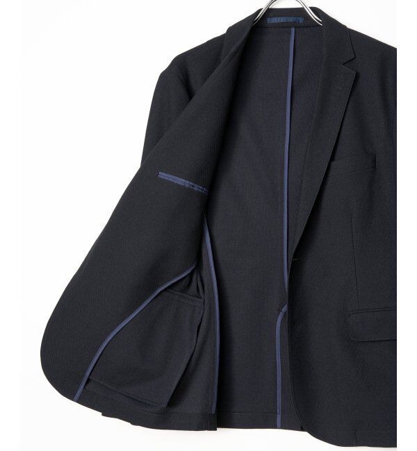 IKKA LOUNGE「【セットアップ対応】BLKライトカノコジャケット」|テーラードジャケット|