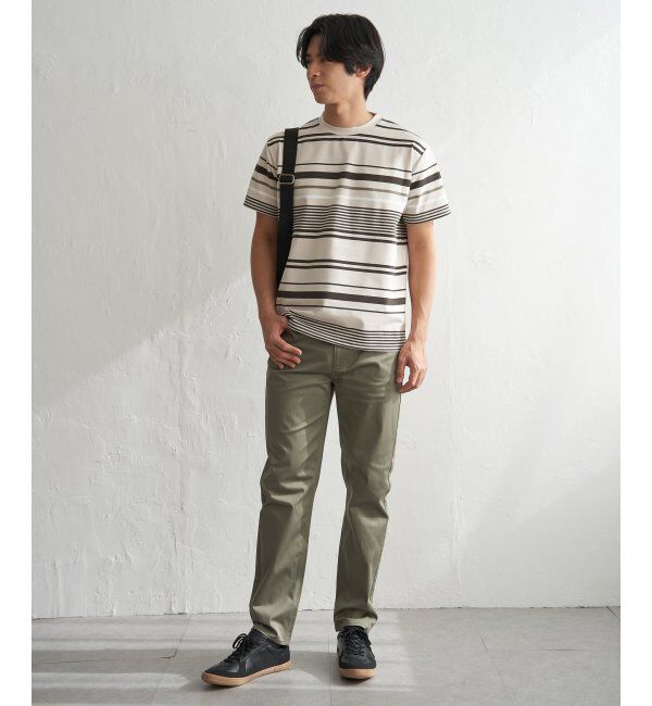 ikka「冷感DRYポンチボーダーTシャツ」|Tシャツ・カットソー|