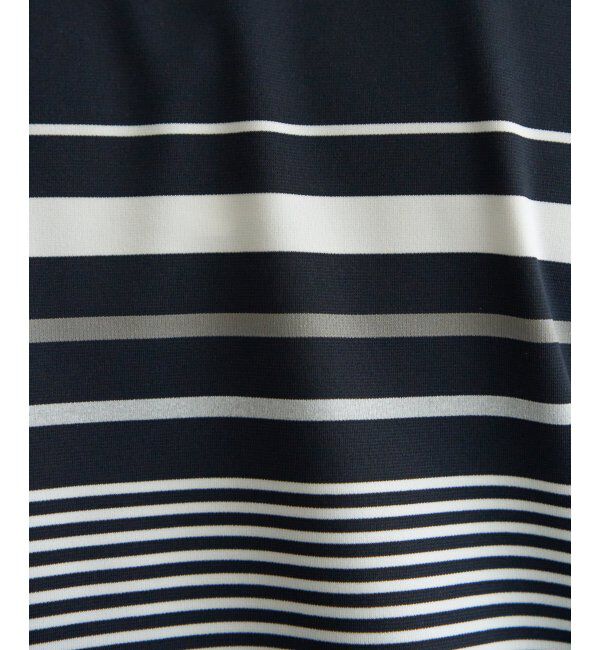 ikka「冷感DRYポンチボーダーTシャツ」|Tシャツ・カットソー|