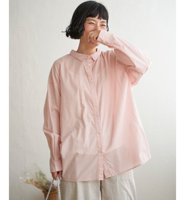 Lbc with Life「ふんわり70コットン2WAYシャツ」|シャツ・ブラウス|