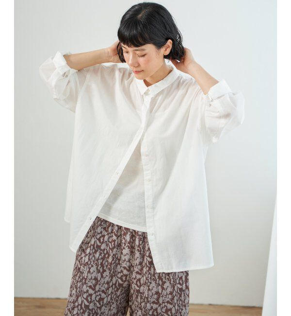 Lbc with Life「ふんわり70コットン2WAYシャツ」|シャツ・ブラウス|