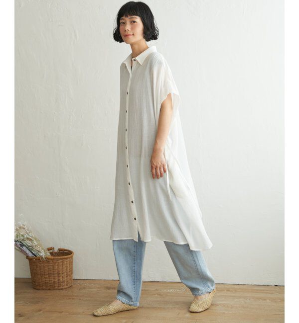 Lbc with Life「エアリーフレンチギャザーワンピース」|ワンピース|