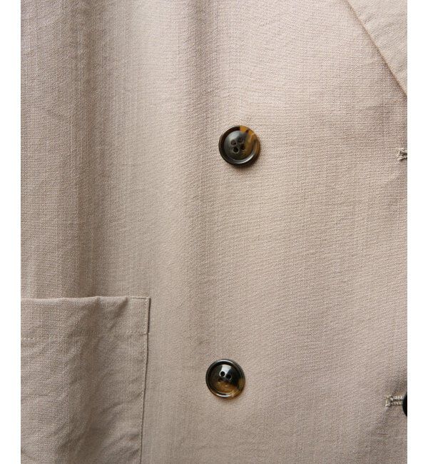 Lbc with Life「リネンライクハーフスリーブジャケット」|テーラードジャケット|