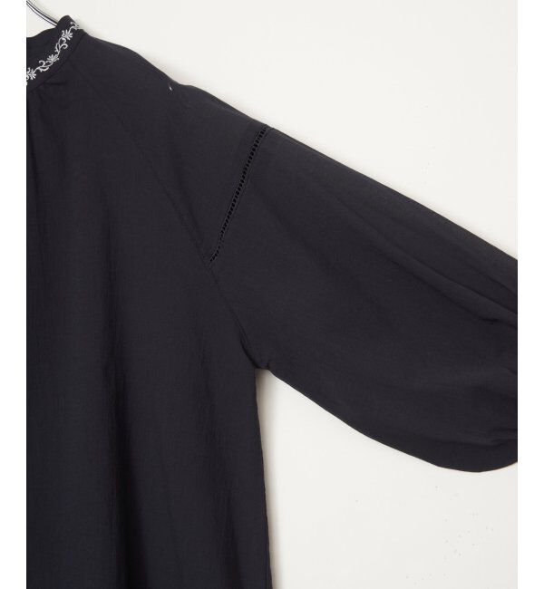 Lbc with Life「エクリュ 刺繍ギャザーチュニック」|シャツ・ブラウス|