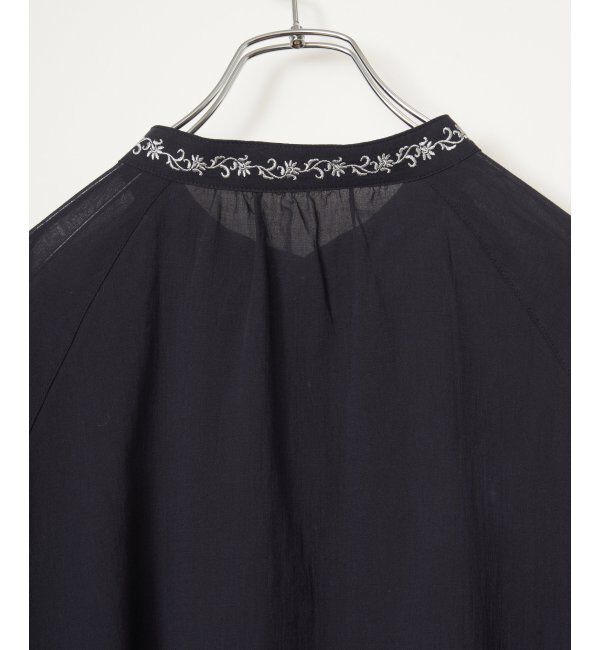 Lbc with Life「エクリュ 刺繍ギャザーチュニック」|シャツ・ブラウス|