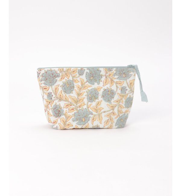 Lbc with Life「ブロックプリント縦キルトポーチＬ」|トイレタリー・ランドリーグッズ|