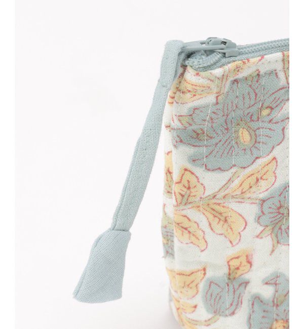 Lbc with Life「ブロックプリント縦キルトポーチＬ」|トイレタリー・ランドリーグッズ|