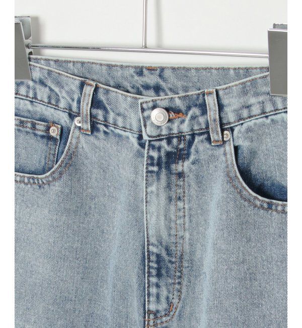 VENCE share style「ダメージワイドデニムパンツ」|デニム|