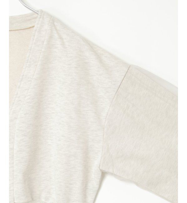 VENCE share style「裏毛ｘチュールダブルZIPカーディガン」|スウェット・ジャージ|