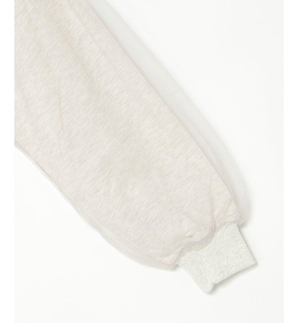 VENCE share style「裏毛ｘチュールダブルZIPカーディガン」|スウェット・ジャージ|