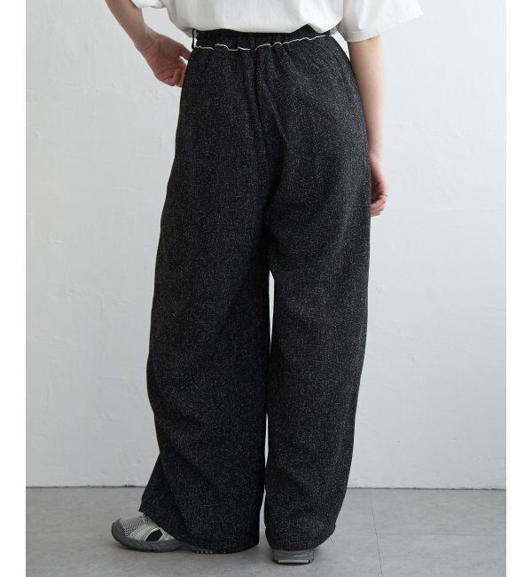 VENCE share style「サマーツイードタックパンツ」|デニム|