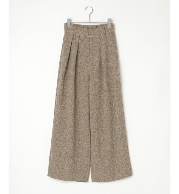 VENCE share style「サマーツイードタックパンツ」|デニム|