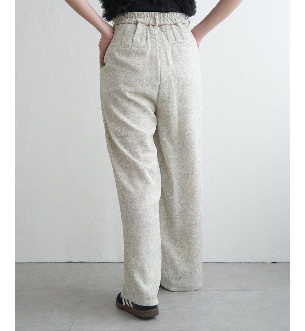 VENCE share style「サマーツイードタックパンツ」|デニム|