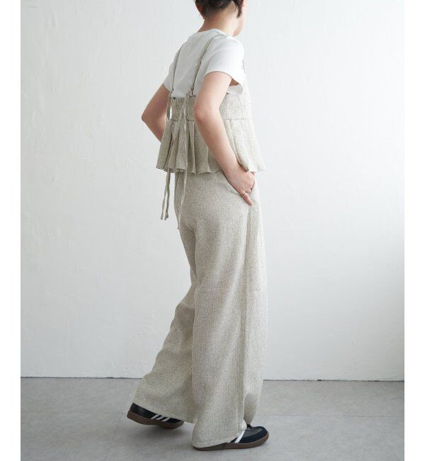 VENCE share style「サマーツイードタックパンツ」|デニム|