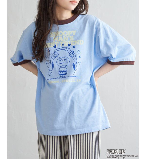 VENCE share style「PEANUTS ピーナッツ SNOOPY スヌーピー TP ベストフレンドリンガーT」|Tシャツ・カットソー|