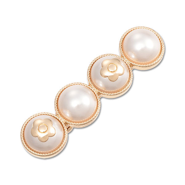 MARY QUANT「オーナメント4パール ワニクリップ」|ヘアゴム・シュシュ|