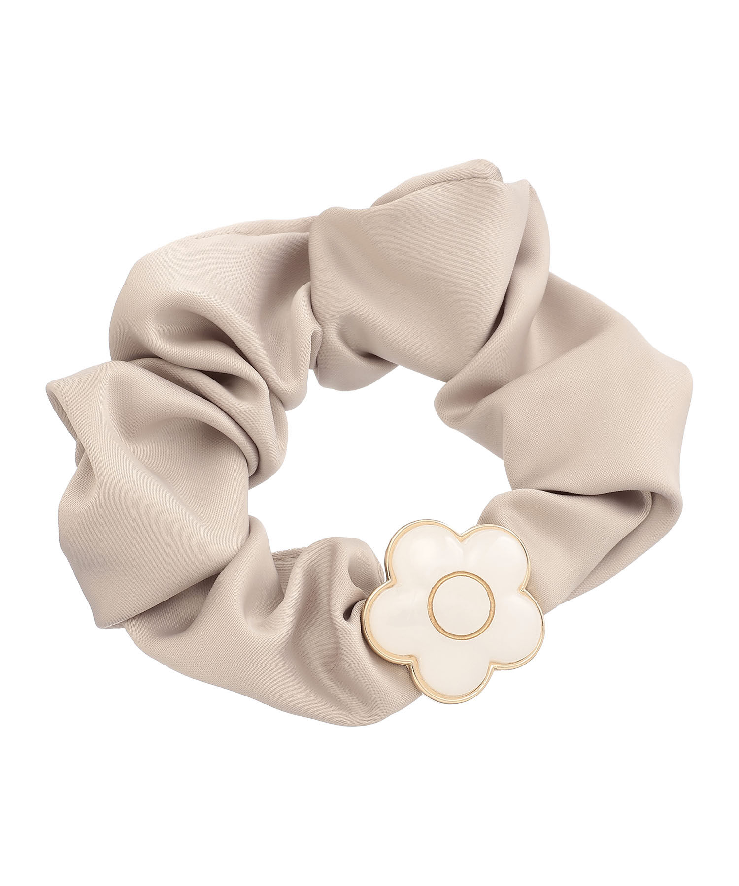 MARY QUANT「マーブルキャンディデイジー シュシュ」|ヘアゴム・シュシュ|ベージュ