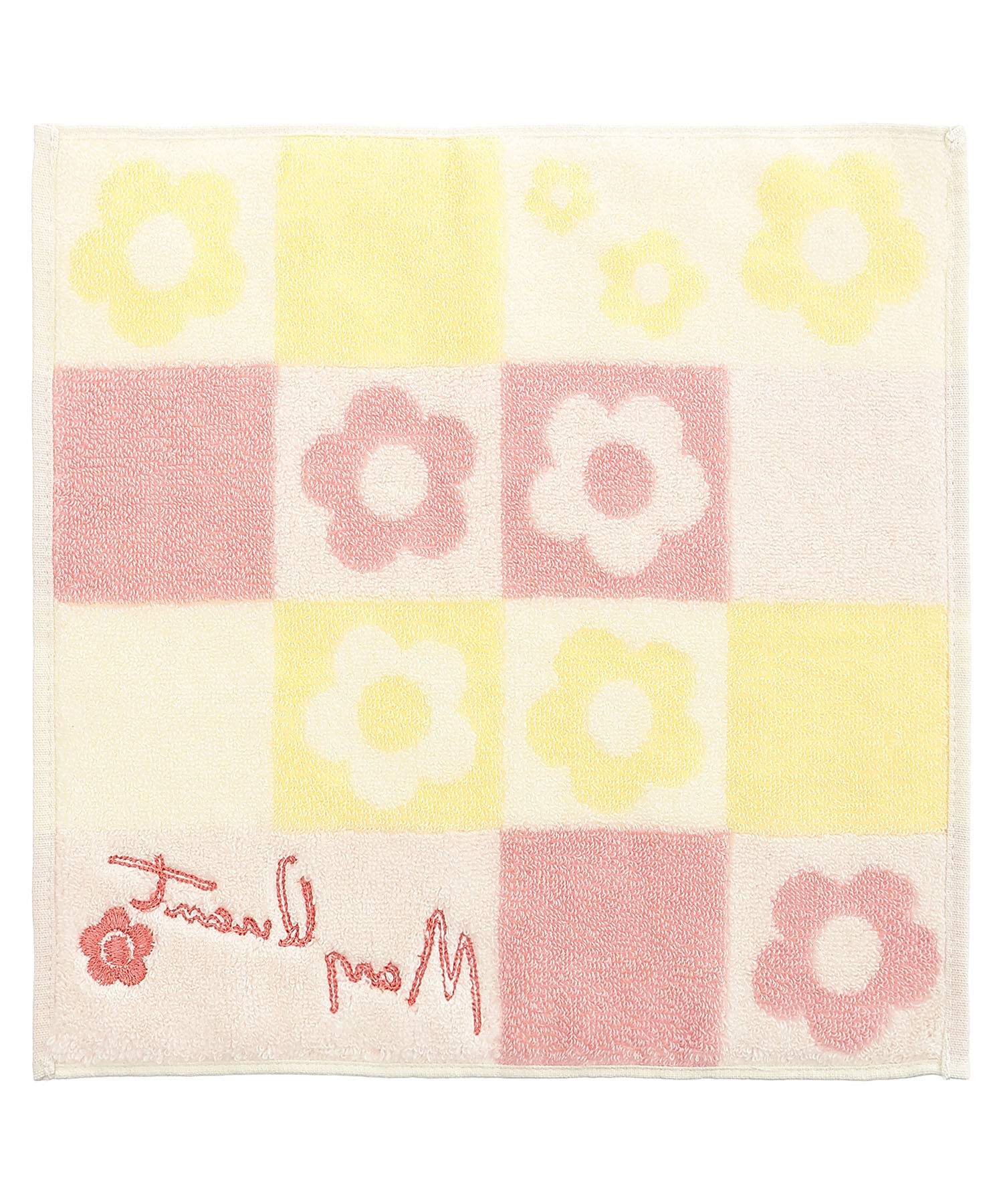 MARY QUANT「カラーブロックデイジー2 ミニタオル」|ハンカチ|