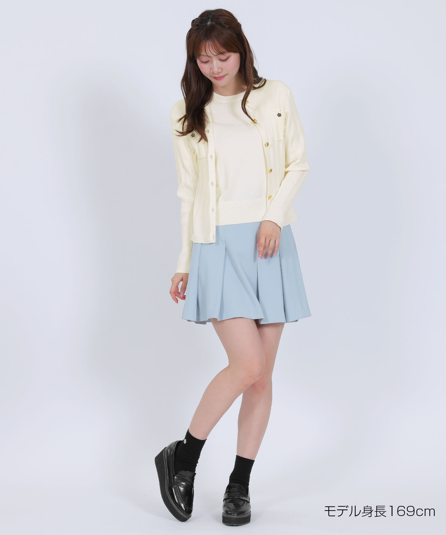 MARY QUANT「ゴールドボタン アンサンブル」|カーディガン|