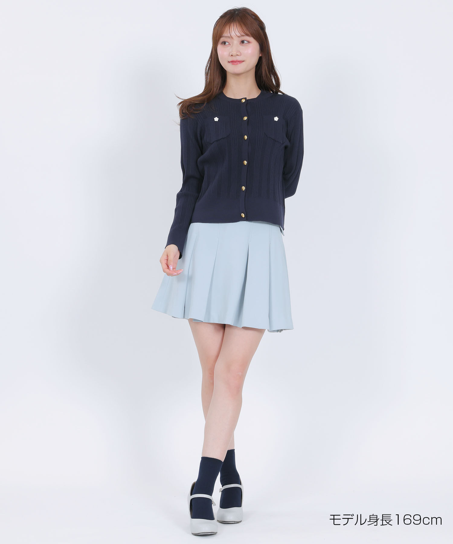 MARY QUANT「ゴールドボタン アンサンブル」|カーディガン|