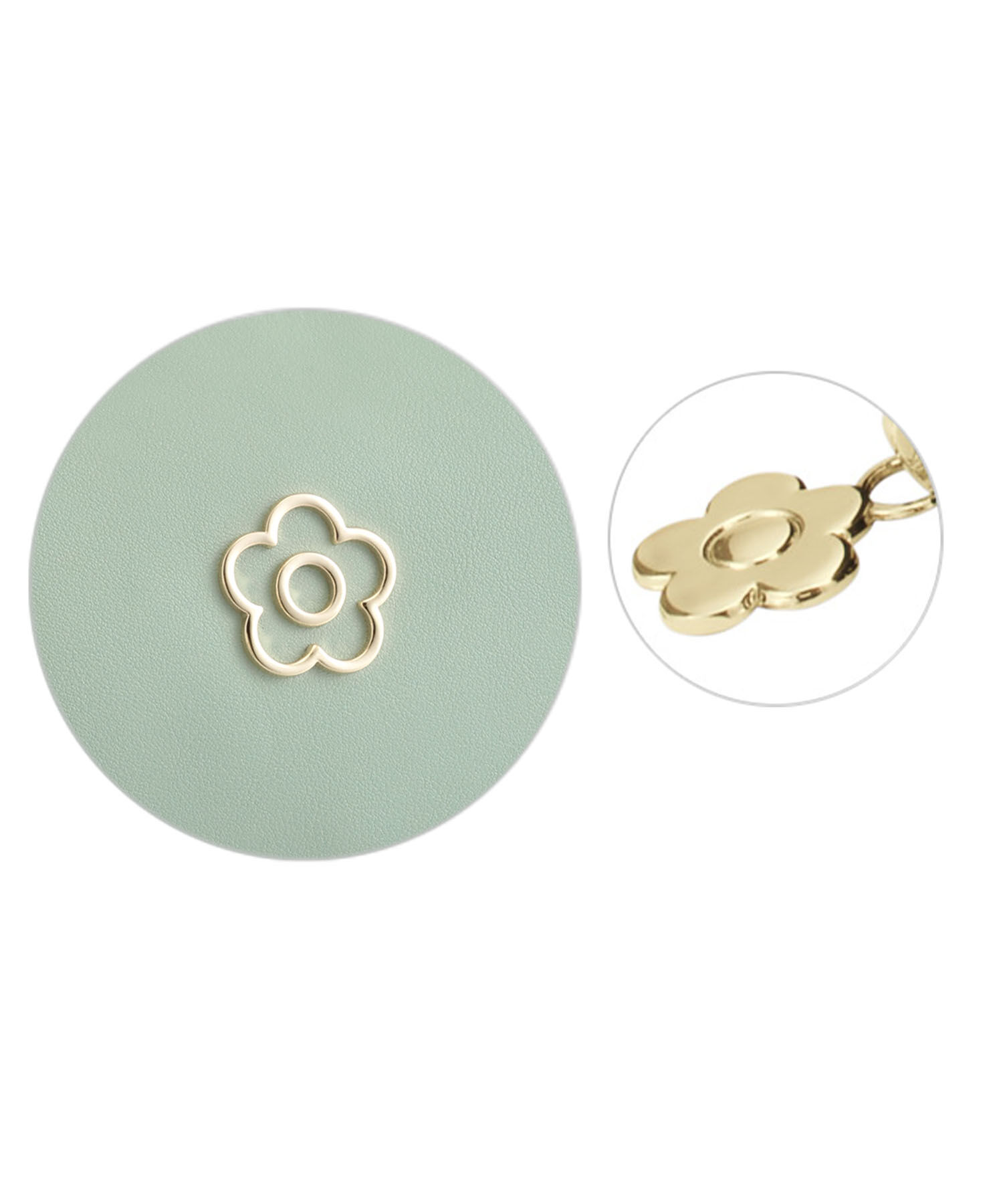 MARY QUANT「アウトラインメタルデイジー オーバルポーチ」|ポーチ|