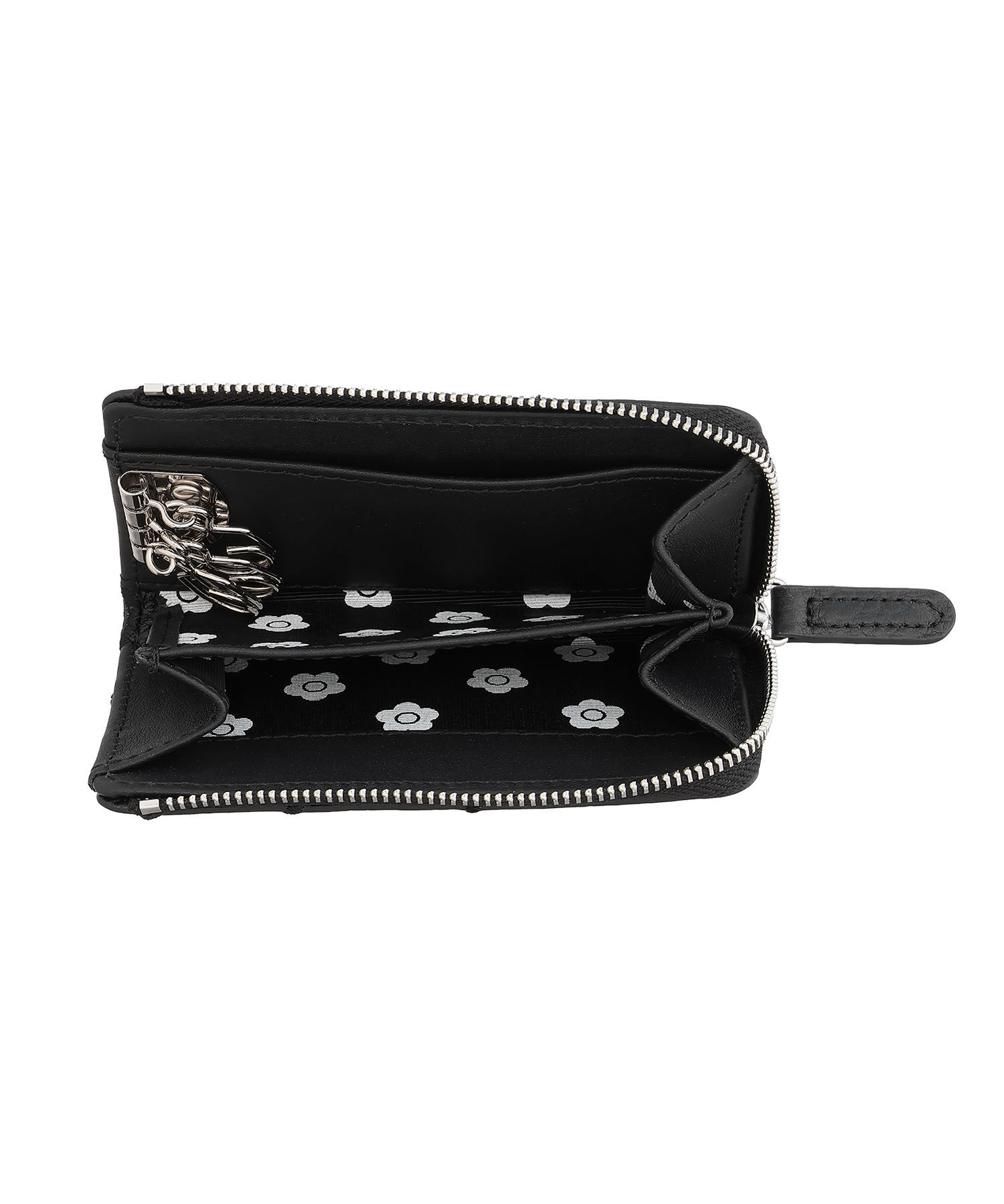 MARY QUANT「エンブロデイジーライン マルチキーケース」|コインケース|