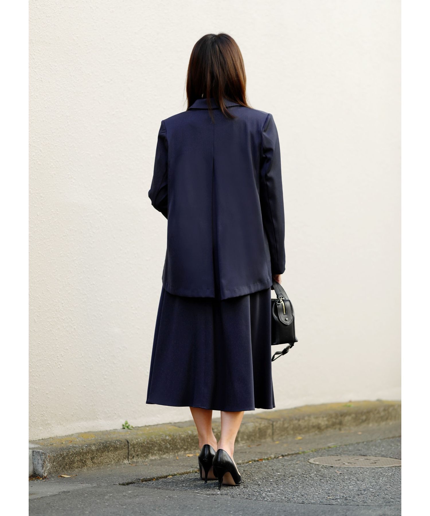 STYLE DELI「ソフトツイルAラインジャケット」|テーラードジャケット|