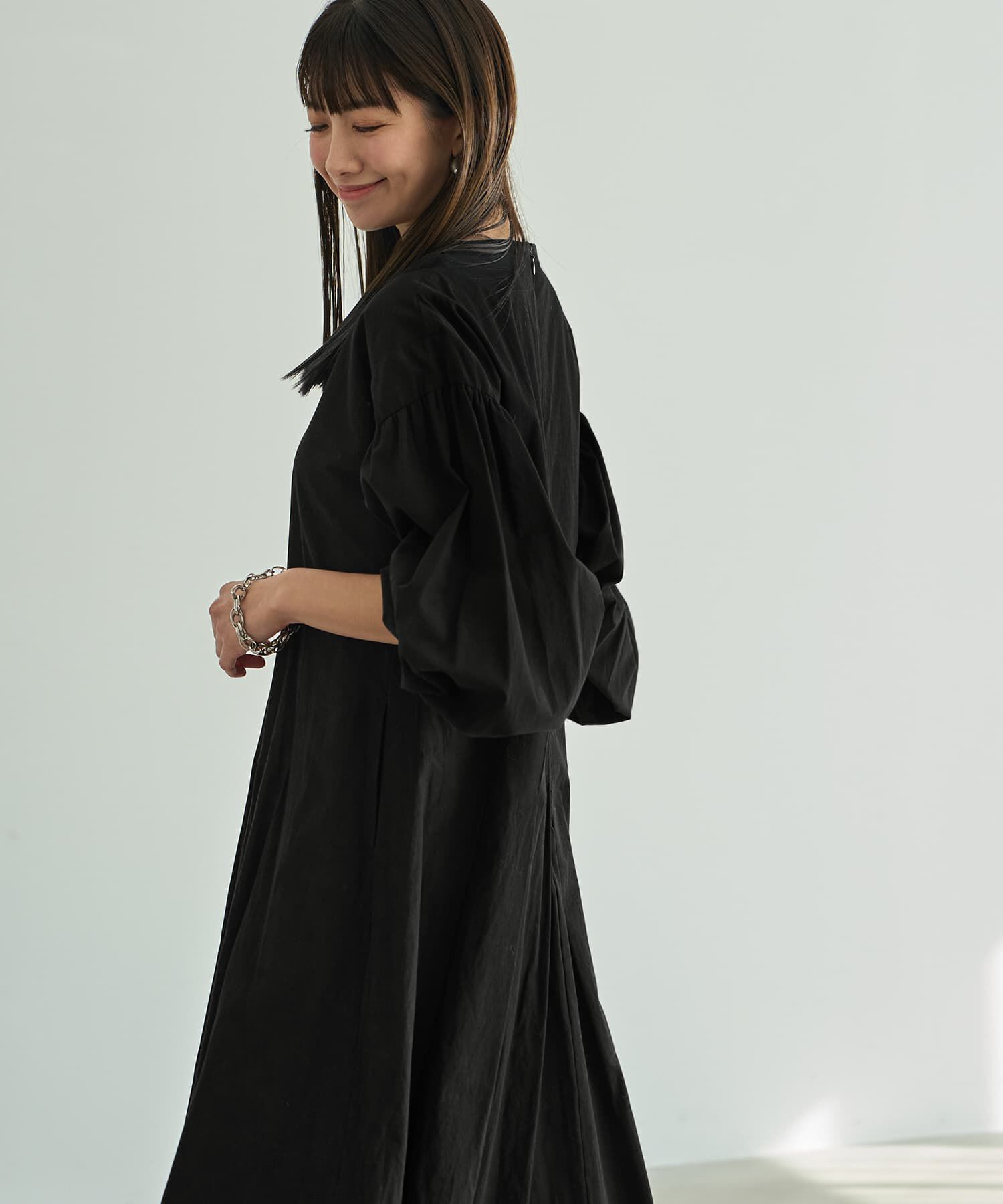 STYLE DELI「バルーンスリーブタックワンピース」|ワンピース|