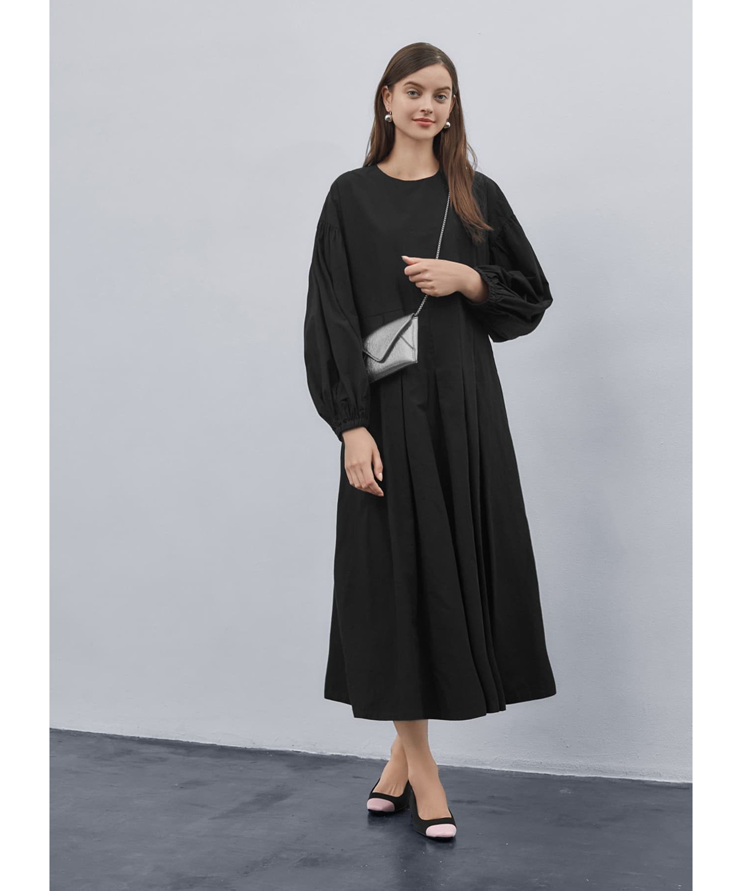 STYLE DELI「バルーンスリーブタックワンピース」|ワンピース|