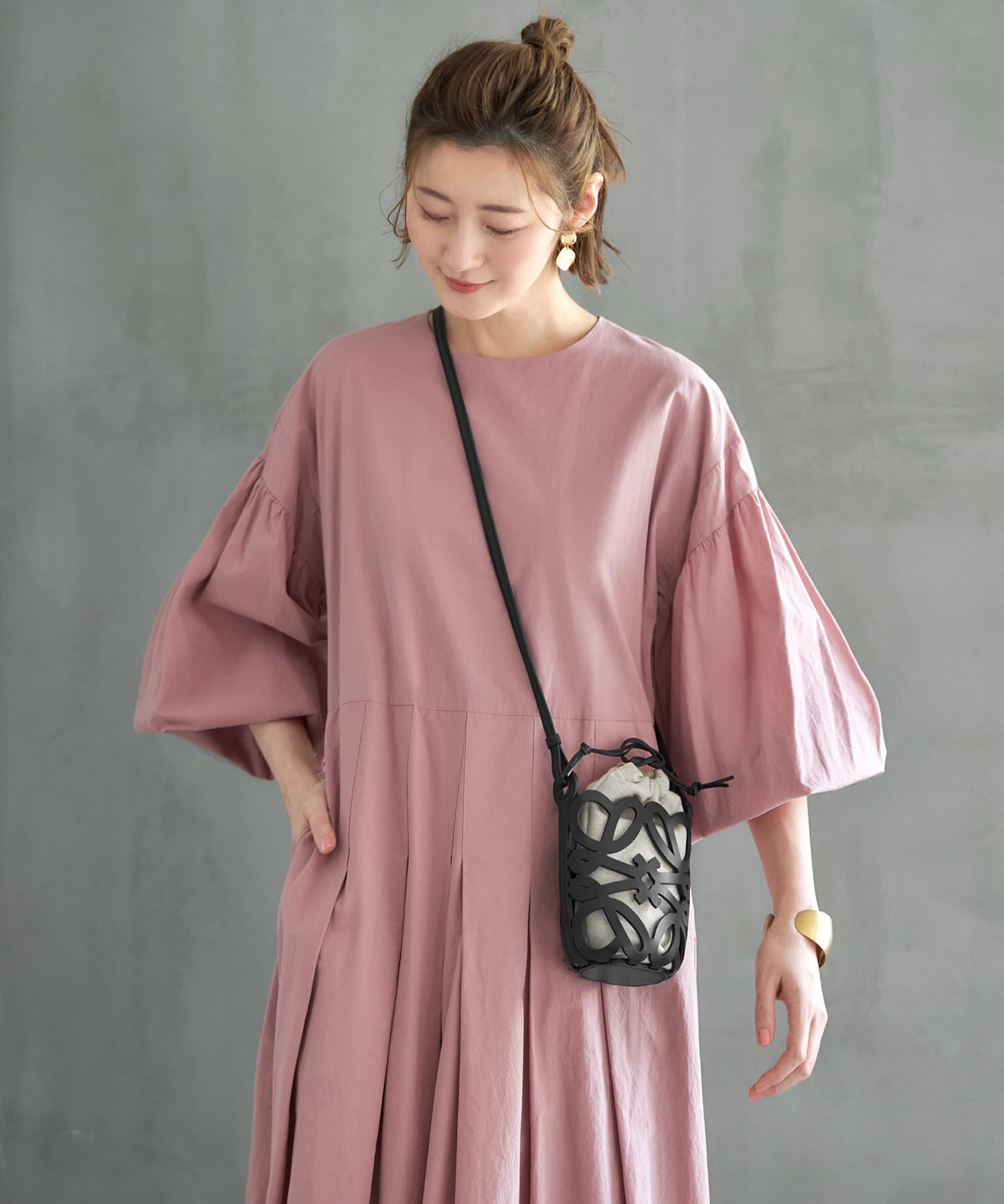 STYLE DELI「バルーンスリーブタックワンピース」|ワンピース|