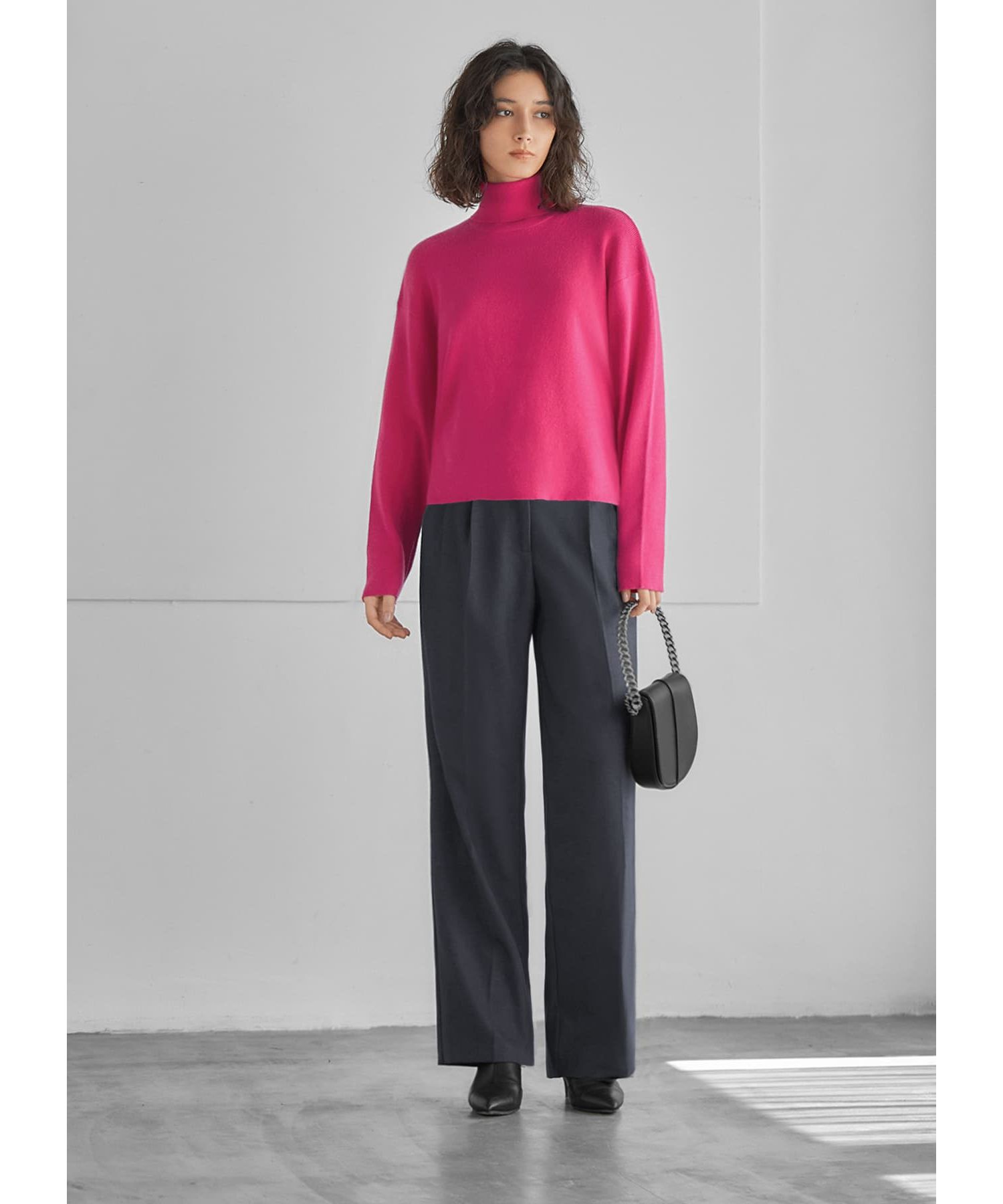 STYLE DELI「ソフトタッチ◆タートルネックワイドトップス」|ニット・セーター|