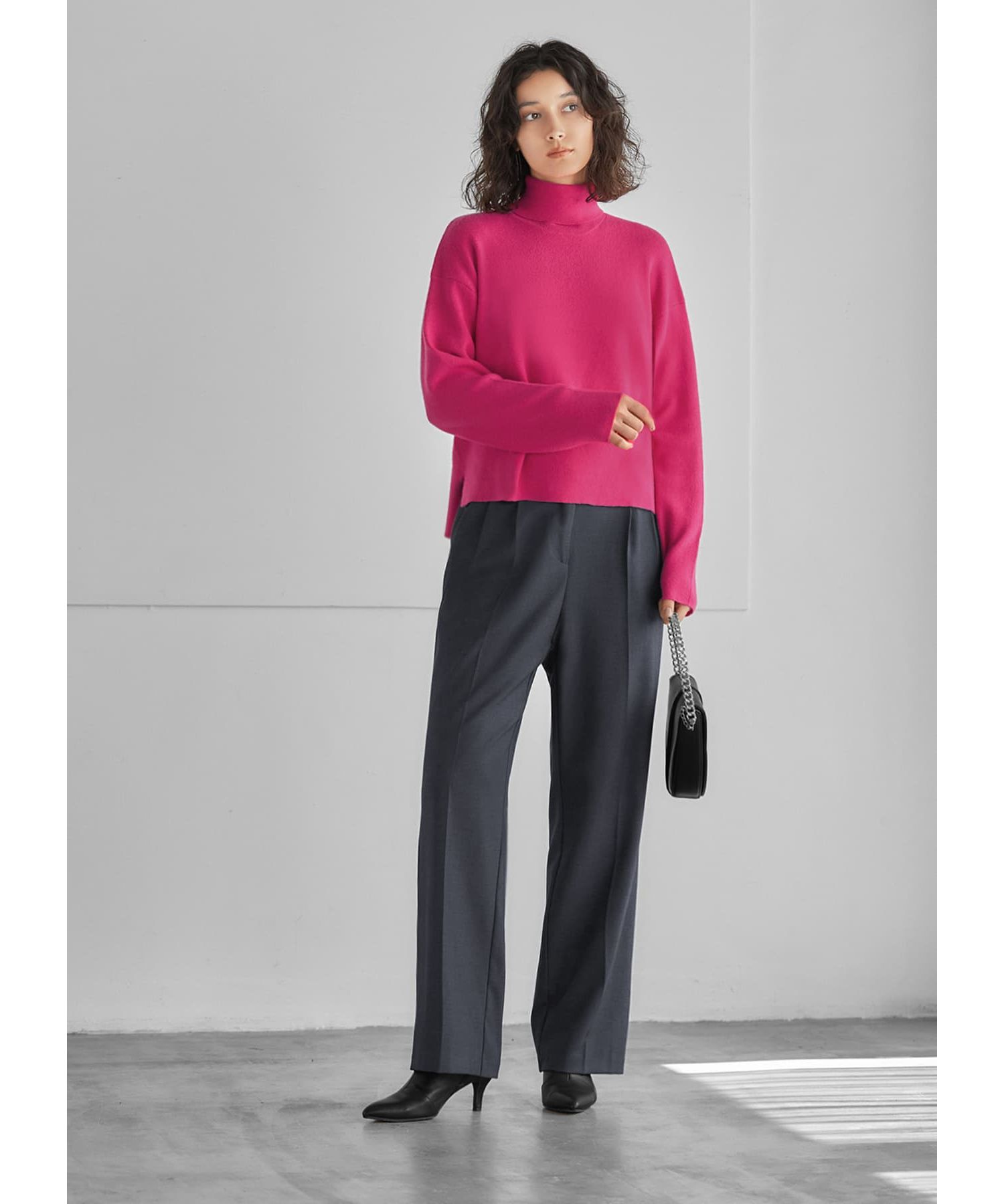 STYLE DELI「ソフトタッチ◆タートルネックワイドトップス」|ニット・セーター|