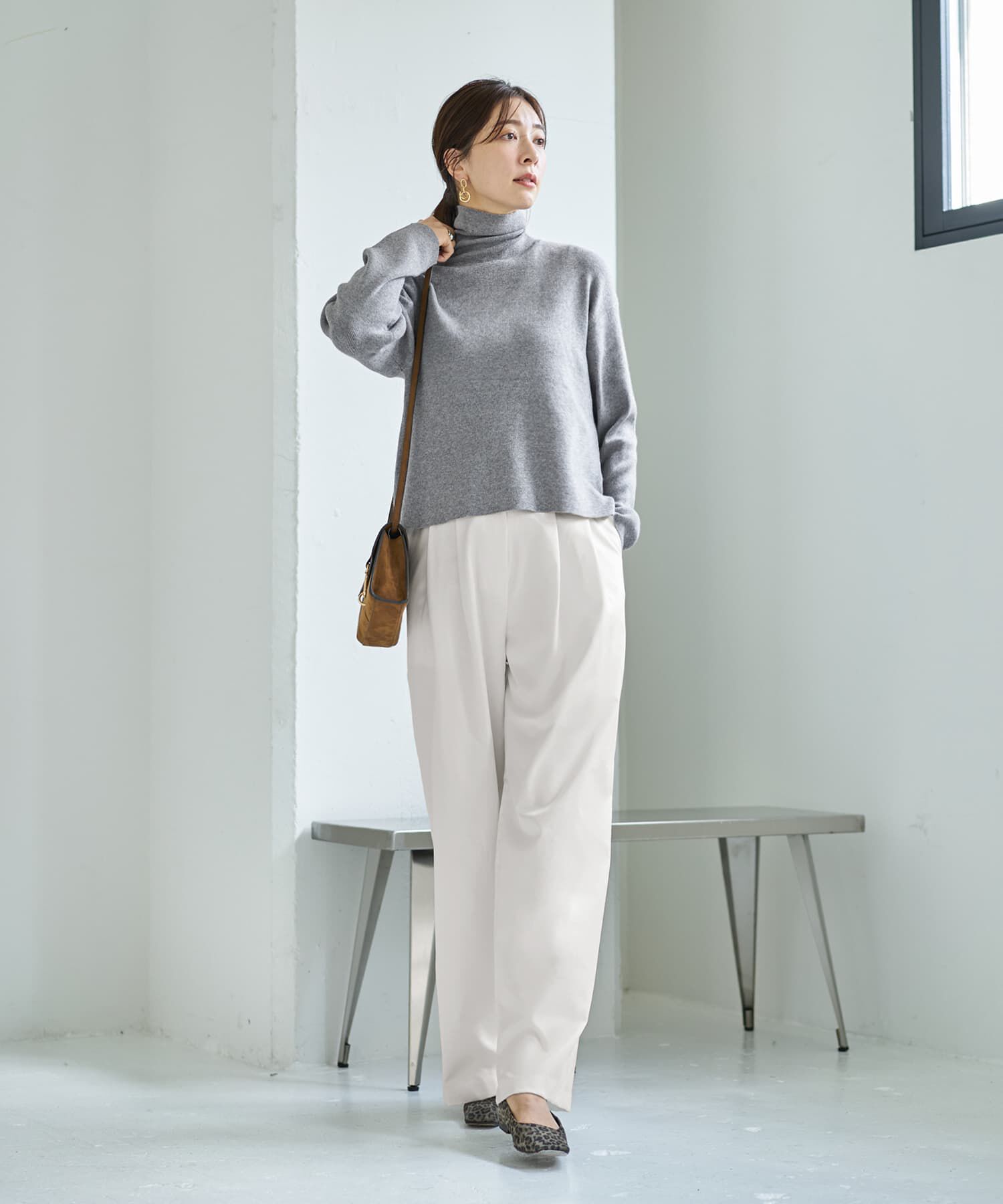 STYLE DELI「ソフトタッチ◆タートルネックワイドトップス」|ニット・セーター|